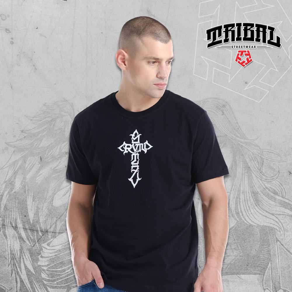 SRVNTZ TATCROSS - Tshirt Roundneck for Men and Women (TRUCKER FIT) - S037